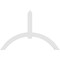 Ekena Millwork Archdale Architectural Grade PVC Gable Bracket, 84"W x 56"H x 2"D x 6"F, 16/12 Pitch GBP084X56X0206ARC00 - alternate 4